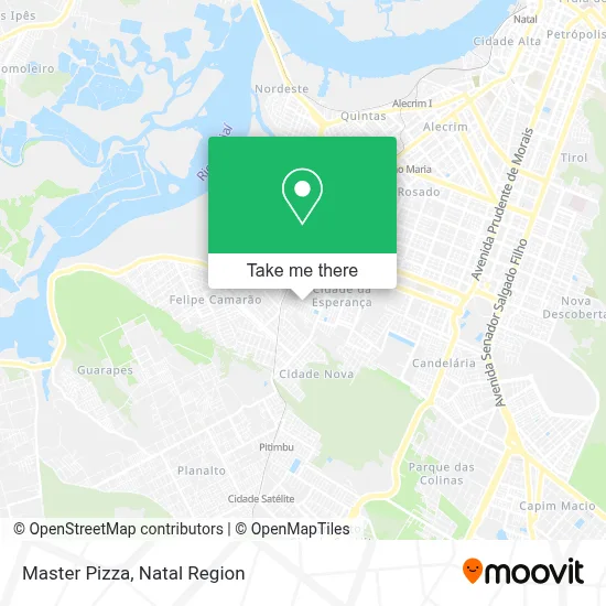 Master Pizza map
