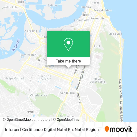 Inforcert Certificado Digital Natal Rn map