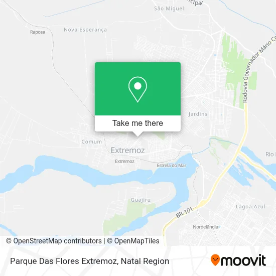 Parque Das Flores Extremoz map
