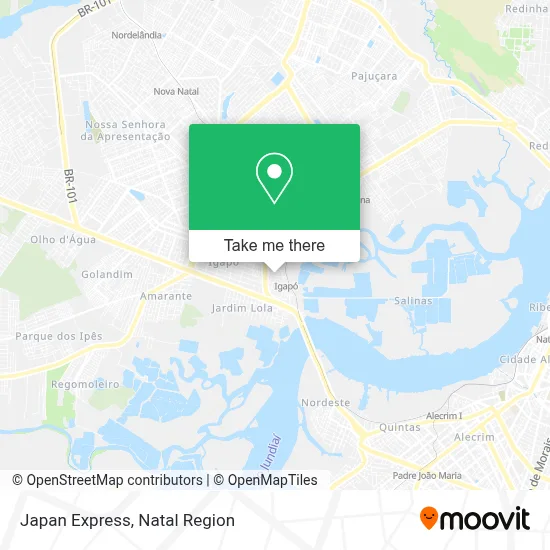 Japan Express map