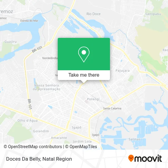 Doces Da Belly map