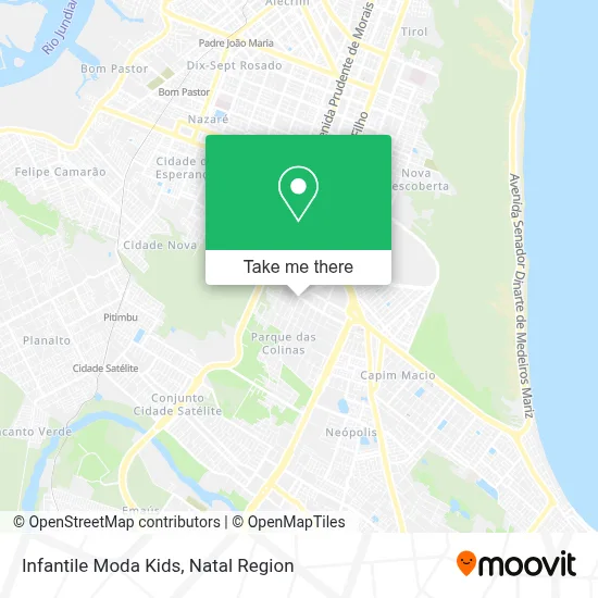 Infantile Moda Kids map