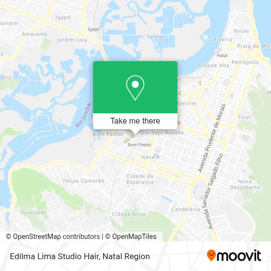 Edilma Lima Studio Hair map