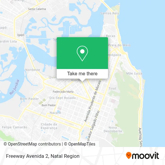 Freeway Avenida 2 map
