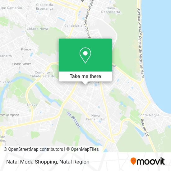 Natal Moda Shopping map