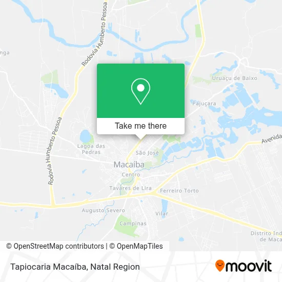 Tapiocaria Macaíba map