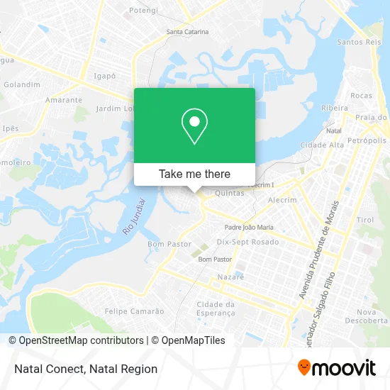 Natal Conect map