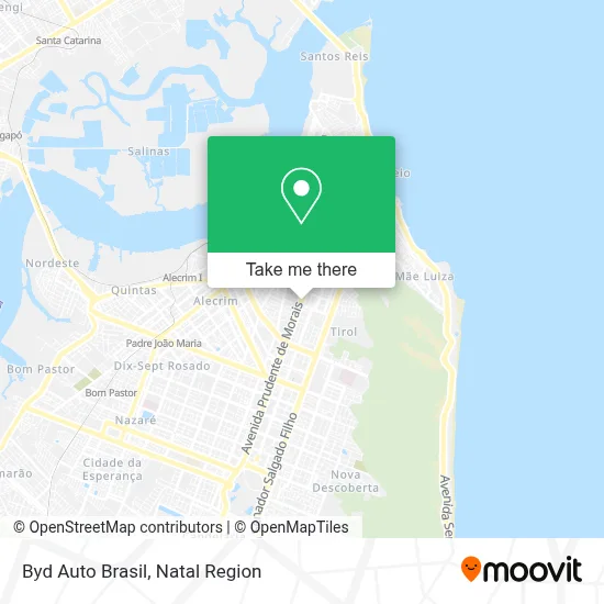 Byd Auto Brasil map