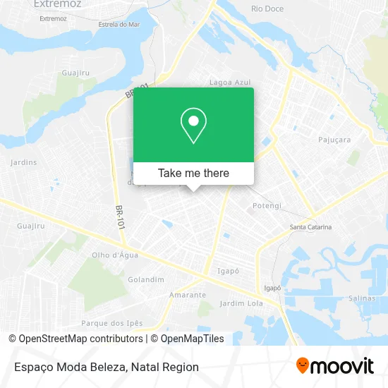 Espaço Moda Beleza map