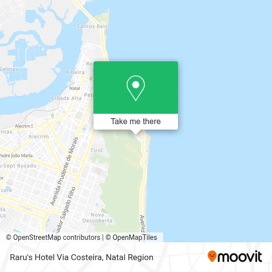 Raru's Hotel Via Costeira map
