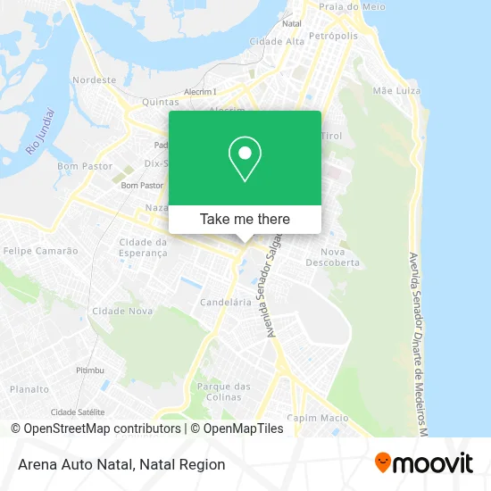 Arena Auto Natal map