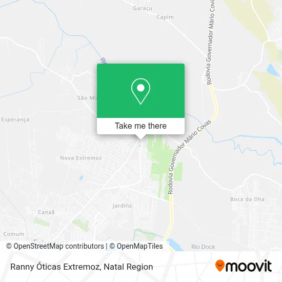 Ranny Óticas Extremoz map
