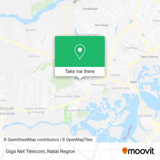 Giga Net Telecom map