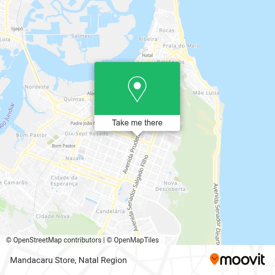 Mandacaru Store map