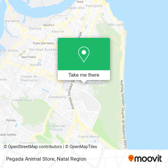 Pegada Animal Store map