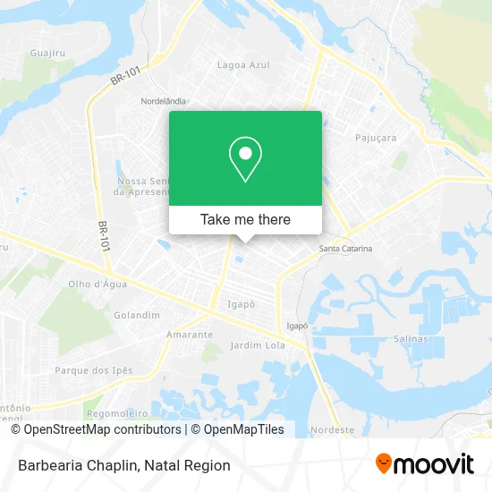 Barbearia Chaplin map