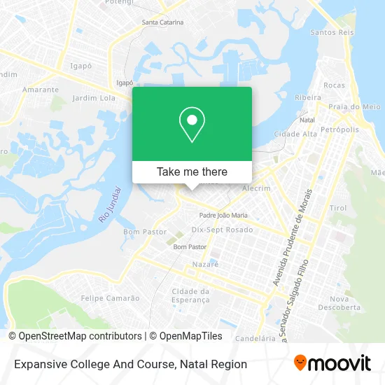 Expansive College And Course map