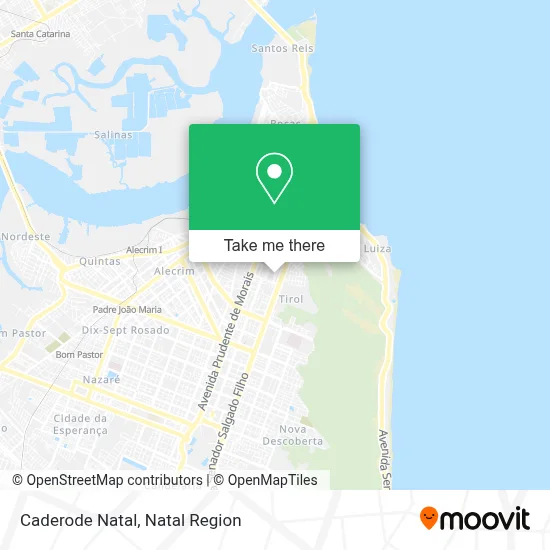Caderode Natal map