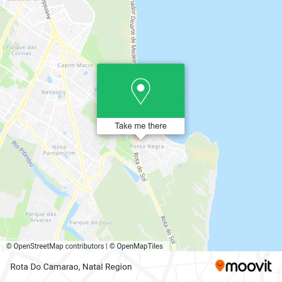 Rota Do Camarao map