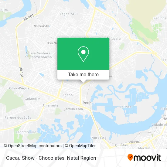 Cacau Show - Chocolates map