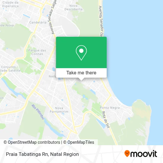 Praia Tabatinga Rn map