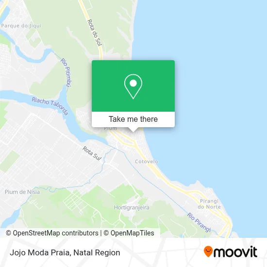 Jojo Moda Praia map