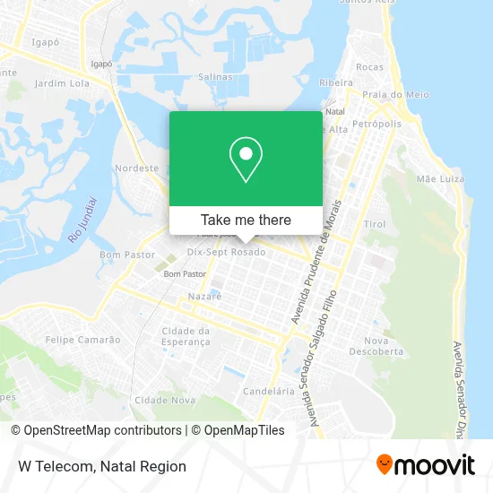 W Telecom map