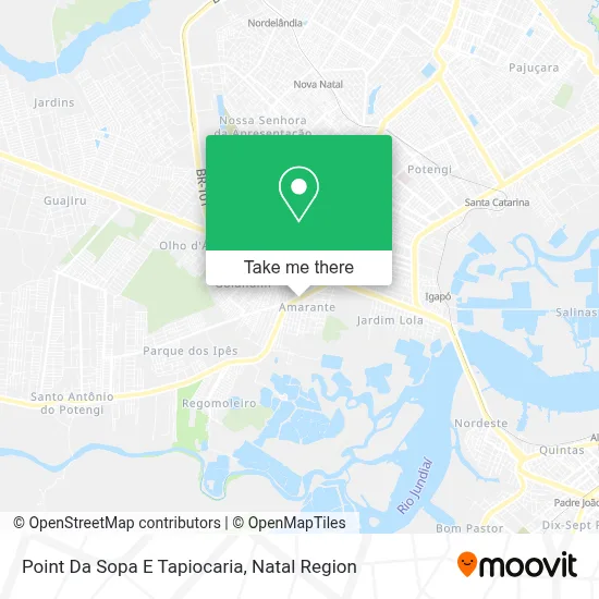 Point Da Sopa E Tapiocaria map