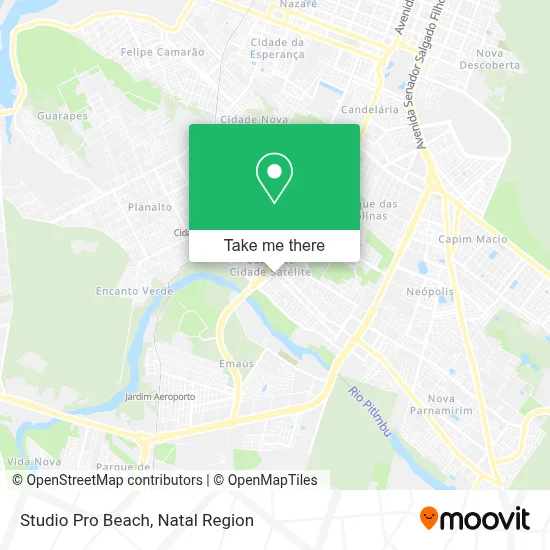 Studio Pro Beach map