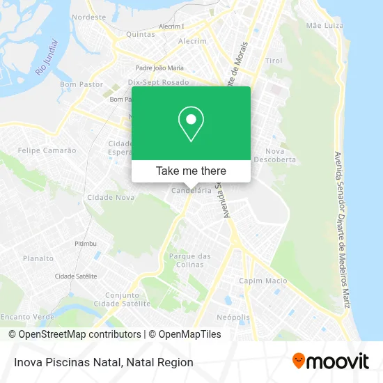 Inova Piscinas Natal map