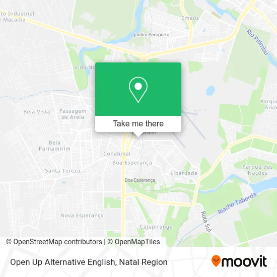 Open Up Alternative English map