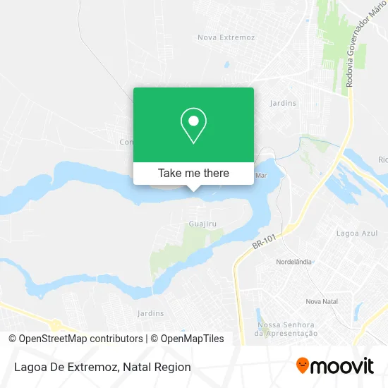 Lagoa De Extremoz map