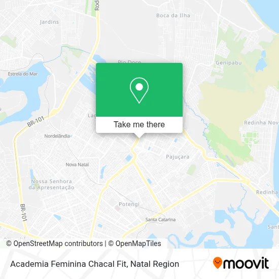 Academia Feminina Chacal Fit map