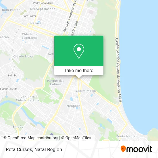 Reta Cursos map