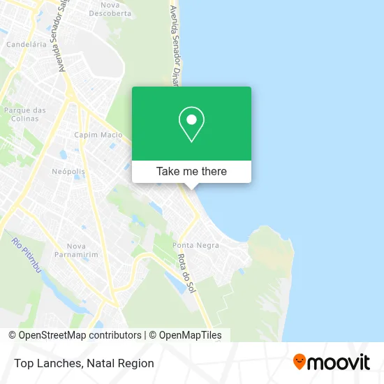 Top Lanches map