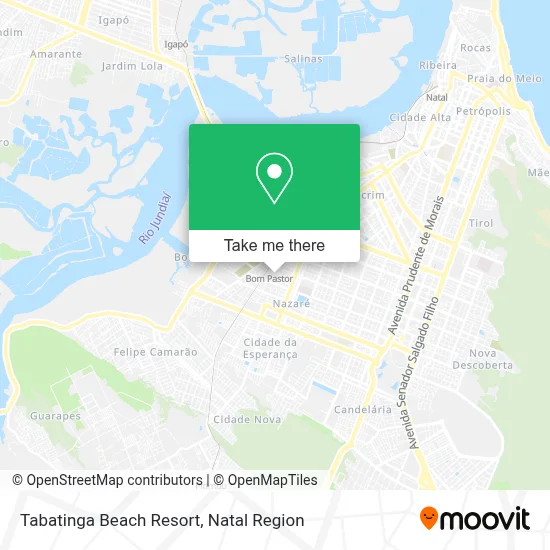 Tabatinga Beach Resort map