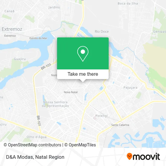 D&A Modas map