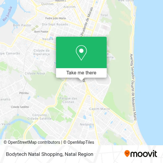 Bodytech Natal Shopping map