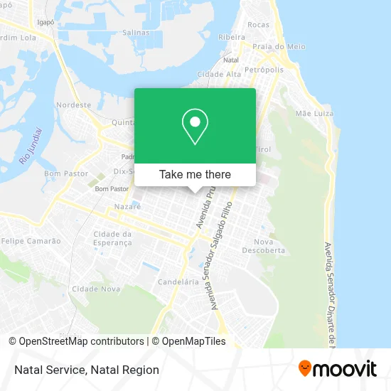 Natal Service map