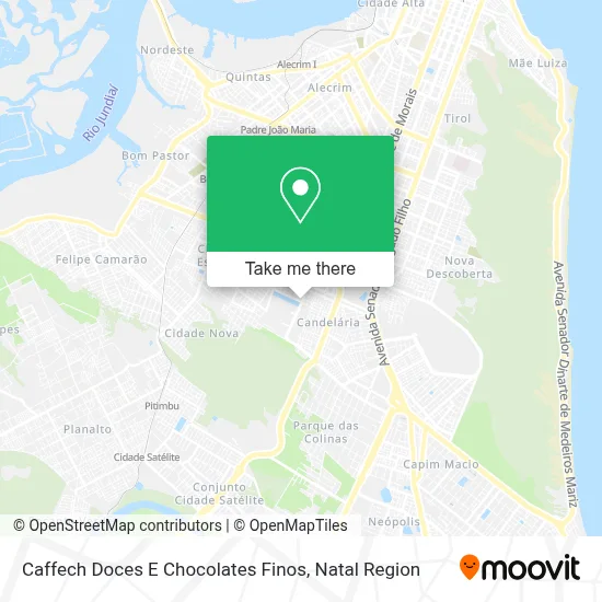 Caffech Doces E Chocolates Finos map