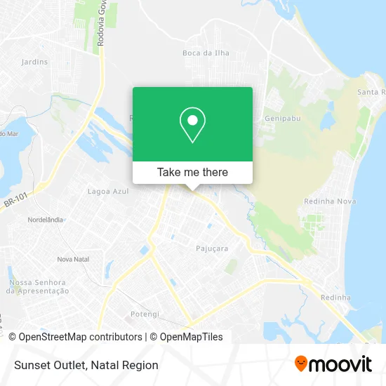Sunset Outlet map