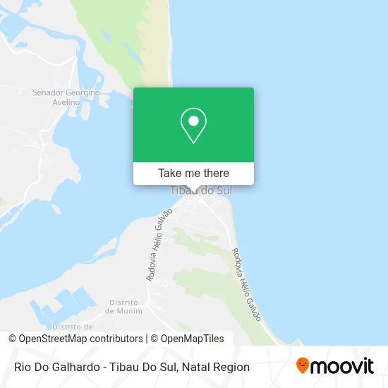 Rio Do Galhardo - Tibau Do Sul map