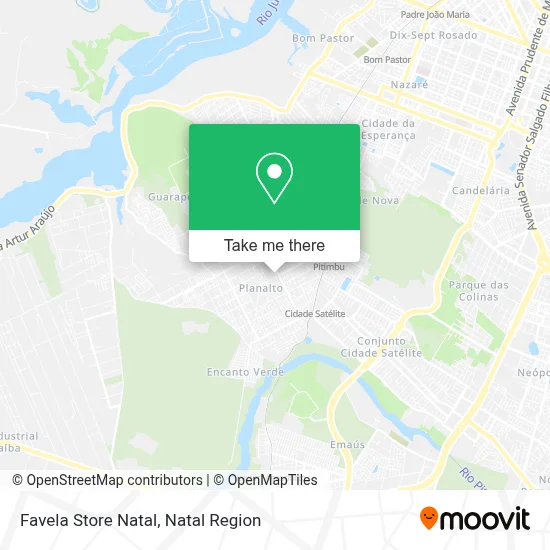Favela Store Natal map