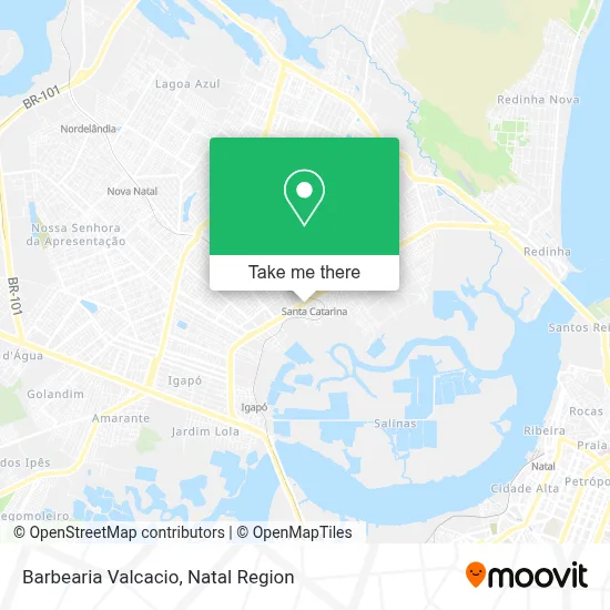 Barbearia Valcacio map