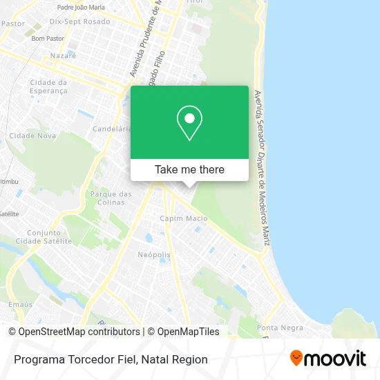 Programa Torcedor Fiel map