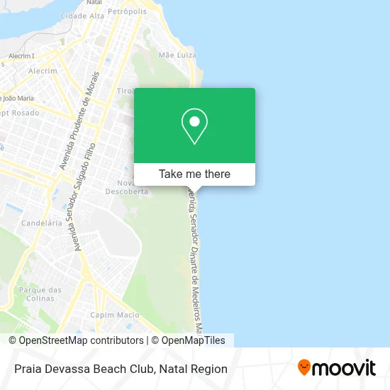 Praia Devassa Beach Club map