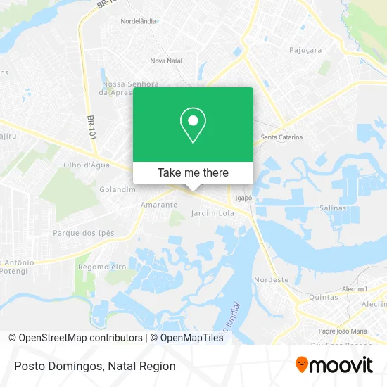 Posto Domingos map