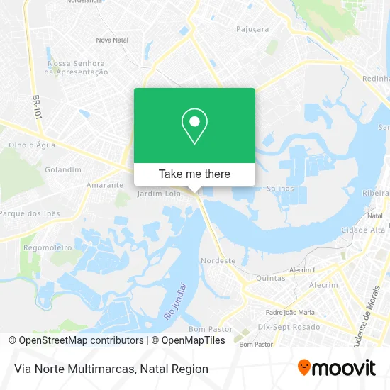 Via Norte Multimarcas map
