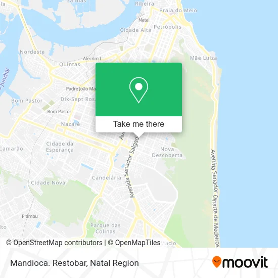 Mandioca. Restobar map