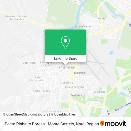 Posto Pinheiro Borges - Monte Castelo map